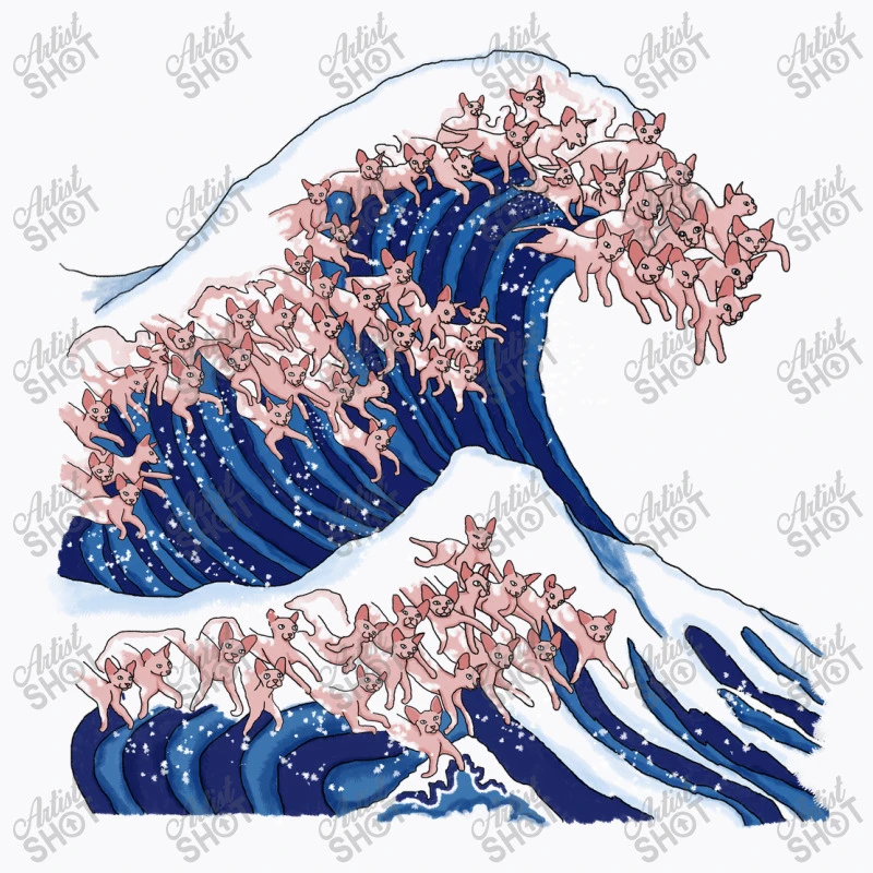 The Great Wave Of Sphynx Cat T-Shirt 7 The Great Wave Of Sphynx Cat T-Shirt - Image 5