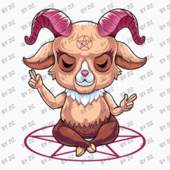 Baphomet Gothic Goat Satanist Pentagram Goth Black T-Shirt -Rugged Roots Store d.2526193360.25069813.s3.1 f9f9fb Wml6 800x800 1