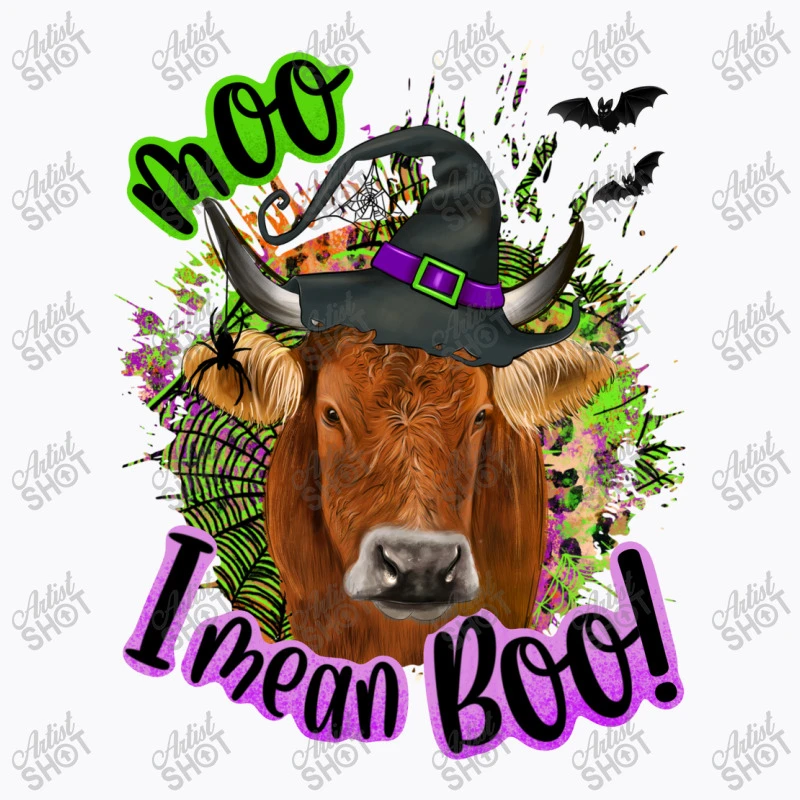 Moo I Mean Boo Cow T-Shirt 7 Moo I Mean Boo Cow T-Shirt - Image 5