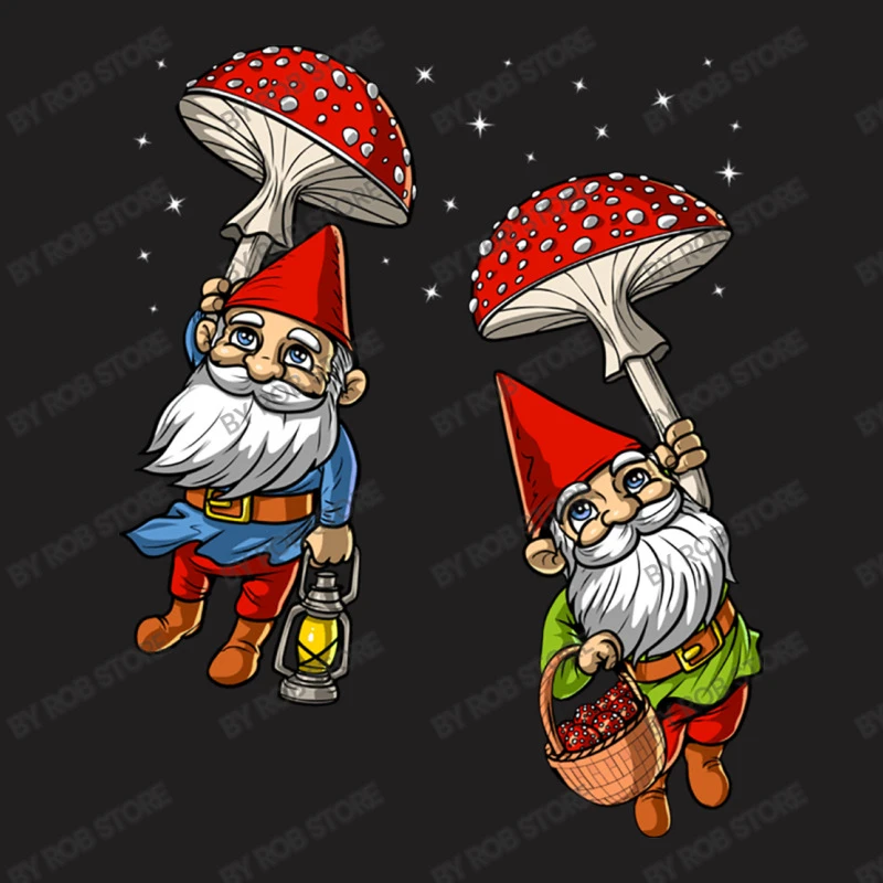 Magic Mushrooms Gnomes T-Shirt 7 Magic Mushrooms Gnomes T-Shirt - Image 5