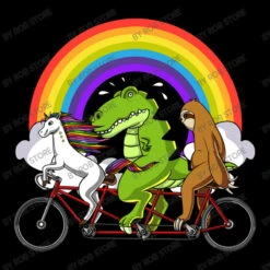 Unicorn Sloth T Rex Dinosaur Riding Bicycle Slide Sandal 9 Unicorn Sloth T Rex Dinosaur Riding Bicycle Slide Sandal -Rugged Roots Store d.2526670746.25094456.s3.1 000 Um9iIFN0b3Jl 800x800 1