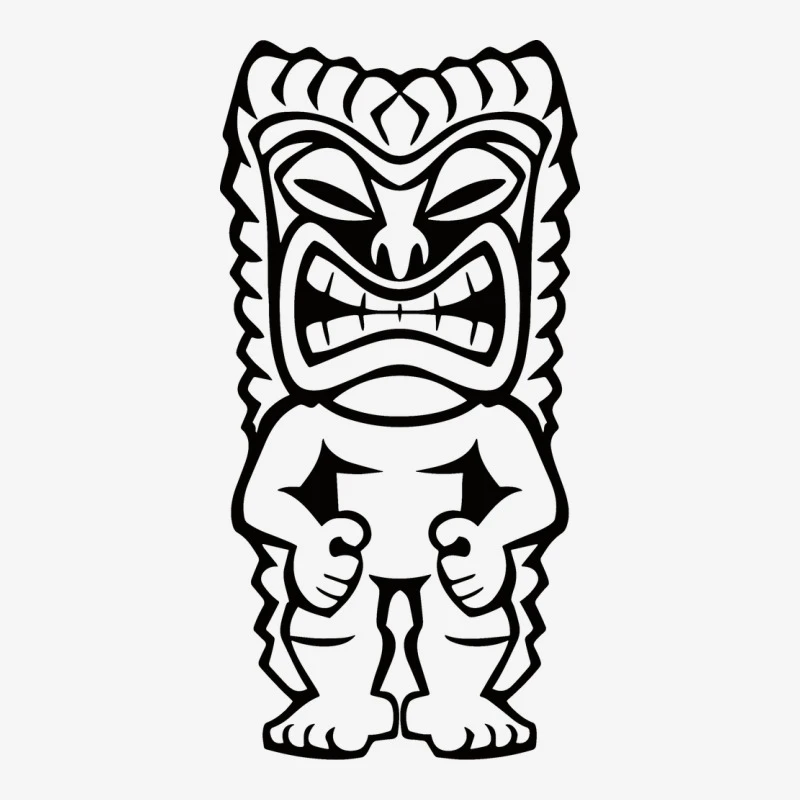 Polynesian Tribal Tiki Slide Sandal 6 Polynesian Tribal Tiki Slide Sandal - Image 4