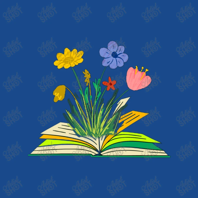 Flowers Growing From Book Unique Tank Top 7 Flowers Growing From Book Unique Tank Top - Image 5