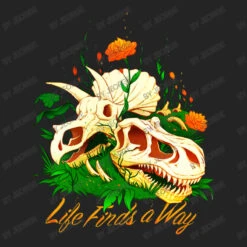 Prehistoric Skull Flower Life 3/4 Sleeve Shirt -Rugged Roots Store d.2526936778.25083804.s3.1 242424 SmVvcmdl 800x800 1