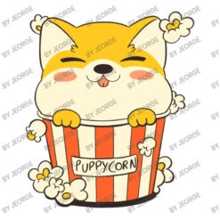 Puppycorn Shiba Movie Popcorn 3/4 Sleeve Shirt -Rugged Roots Store d.2526942129.25085290.s3.1 ffffff SmVvcmdl 800x800 1