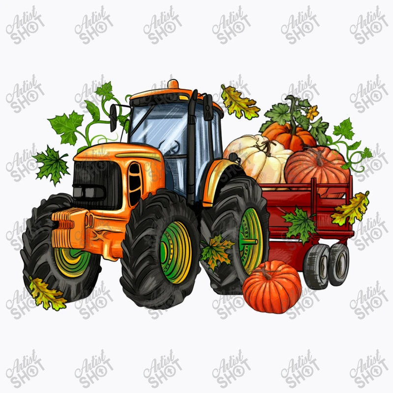 Fall Tractor With Pumpkin T-Shirt 7 Fall Tractor With Pumpkin T-Shirt - Image 5