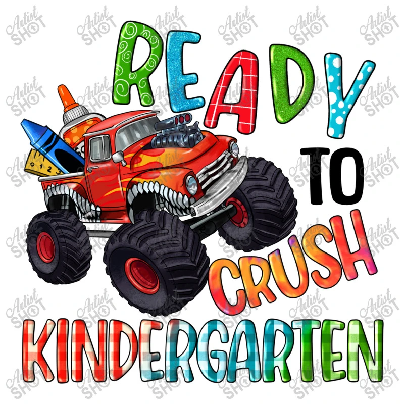 Ready To Crush Kindergarten 3/4 Sleeve Shirt 7 Ready To Crush Kindergarten 3/4 Sleeve Shirt - Image 5
