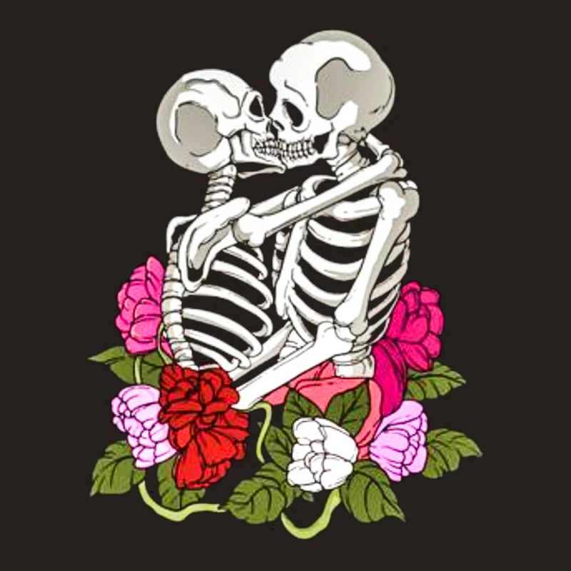 Aesthetic Skeleton Lesbian Couple Tank Top 7 Aesthetic Skeleton Lesbian Couple Tank Top - Image 5