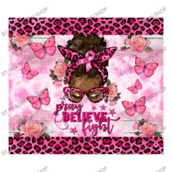Pray Believe Fight Breast Cancer Afro Messy Bun 3/4 Sleeve Shirt -Rugged Roots Store d.2527054491.25097584.s3.1 ffffff SFJBIERlc2lnbiBTaG9w 800x800 1
