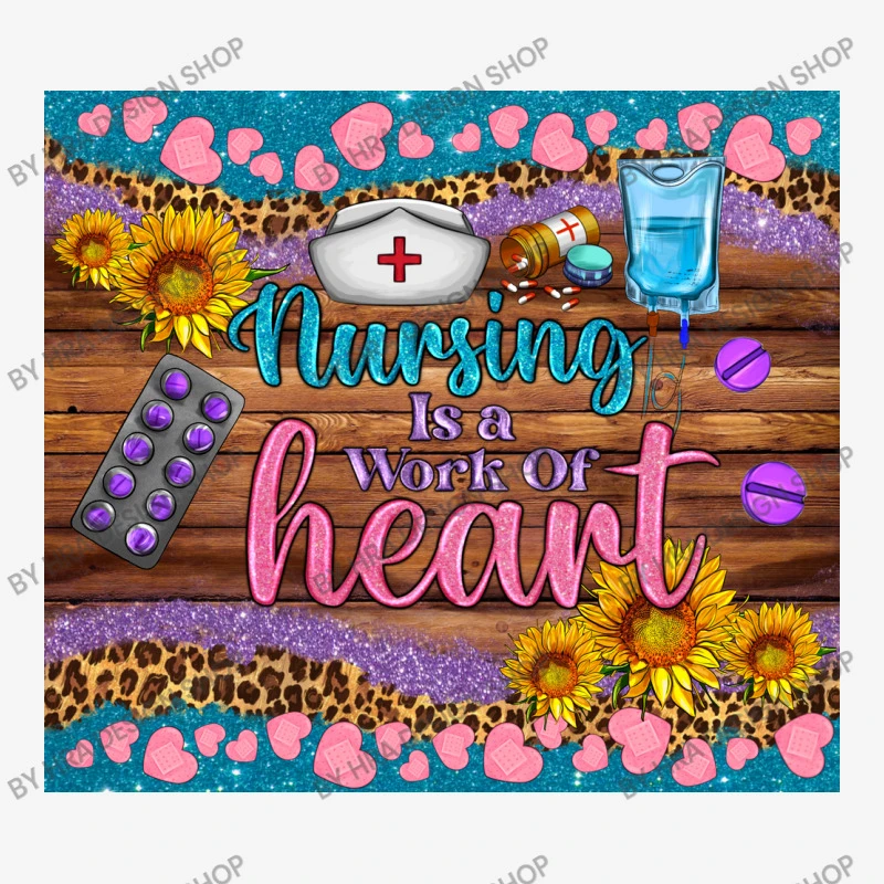 Western Nursing Is A Work Of Heart Slide Sandal 6 Western Nursing Is A Work Of Heart Slide Sandal - Image 4