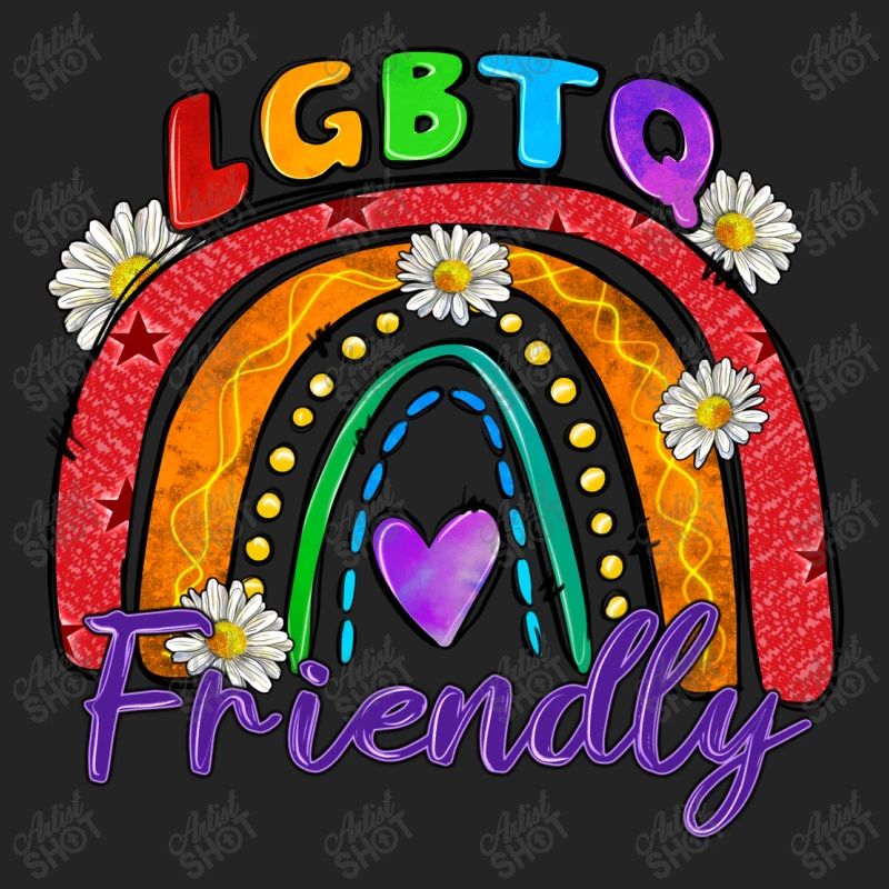 Lgbtq Friendly 3/4 Sleeve Shirt 7 Lgbtq Friendly 3/4 Sleeve Shirt - Image 5