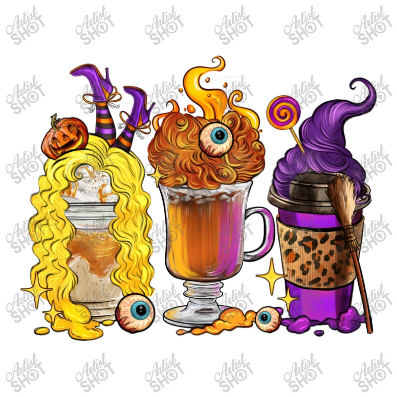 Halloween Hocus Pocus Coffee Cups 3/4 Sleeve Shirt 7 Halloween Hocus Pocus Coffee Cups 3/4 Sleeve Shirt - Image 5