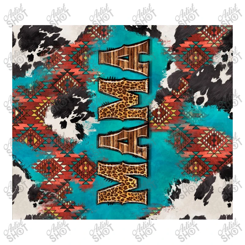Western Mama With Aztec 3/4 Sleeve Shirt 7 Western Mama With Aztec 3/4 Sleeve Shirt - Image 5