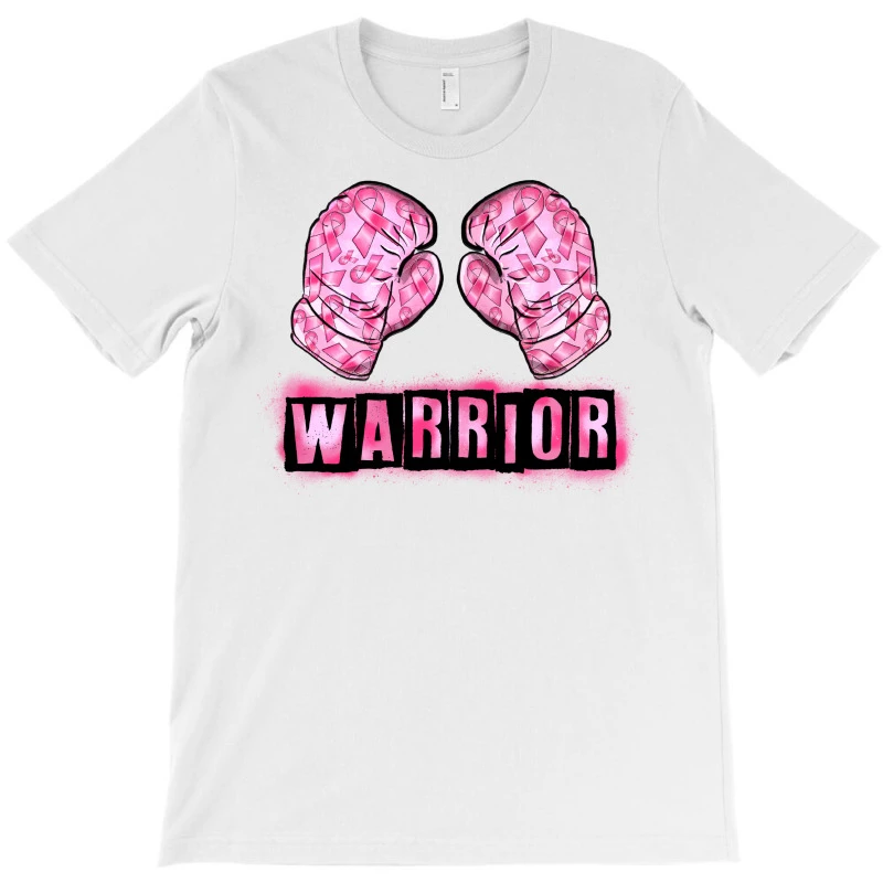 Breast Cancer Warrior Boxing Gloves T-Shirt 5 Breast Cancer Warrior Boxing Gloves T-Shirt - Image 3