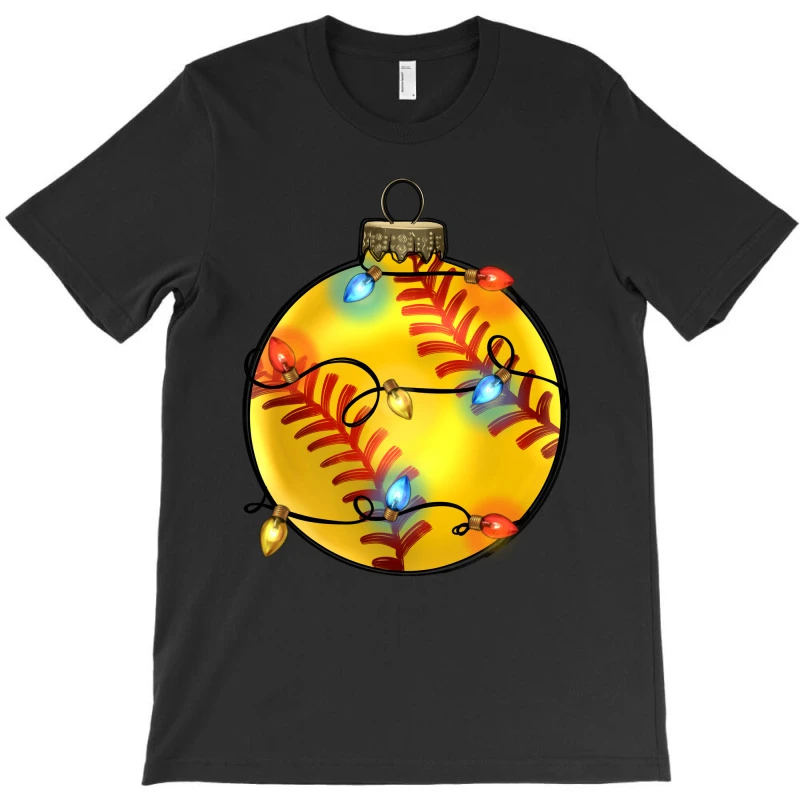 Christmas Softball T-Shirt 5 Christmas Softball T-Shirt - Image 3