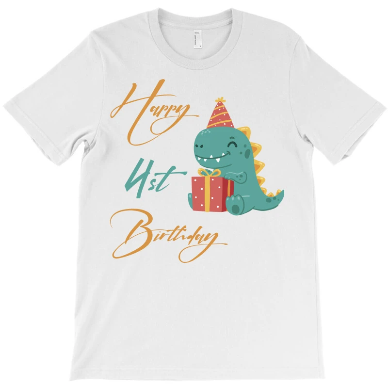 Happy 4st Birthday,cute Dinosaur T-Shirt 5 Happy 4st Birthday,cute Dinosaur T-Shirt - Image 3