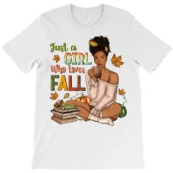 Just A Girl Who Loves Fall Afro Woman T-Shirt -Rugged Roots Store pd.2526452552.24.25057351.s3.1 front white ffffff none x0y0 180 800x800 1