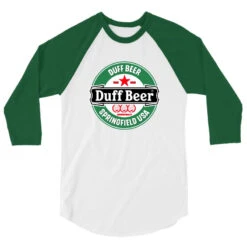 Drink A Cold Beer!!! 3/4 Sleeve Shirt -Rugged Roots Store pd.2526472277.33.25091314.s3.1 front white and kelly ffffff none x16.8y16.8 116.4 800x800 1