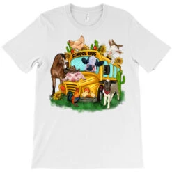 Farm Animal School Bus T-Shirt -Rugged Roots Store pd.2526563391.24.25093294.s3.1 front white ffffff none x0y0 180 800x800 1