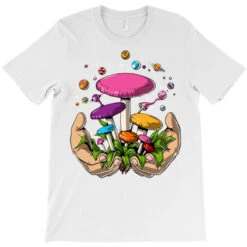 Magic Mushrooms Psychedelic Fungus Space T-Shirt -Rugged Roots Store pd.2526648005.24.25082861.s3.1 front white ffffff none x0y0 180 800x800 1