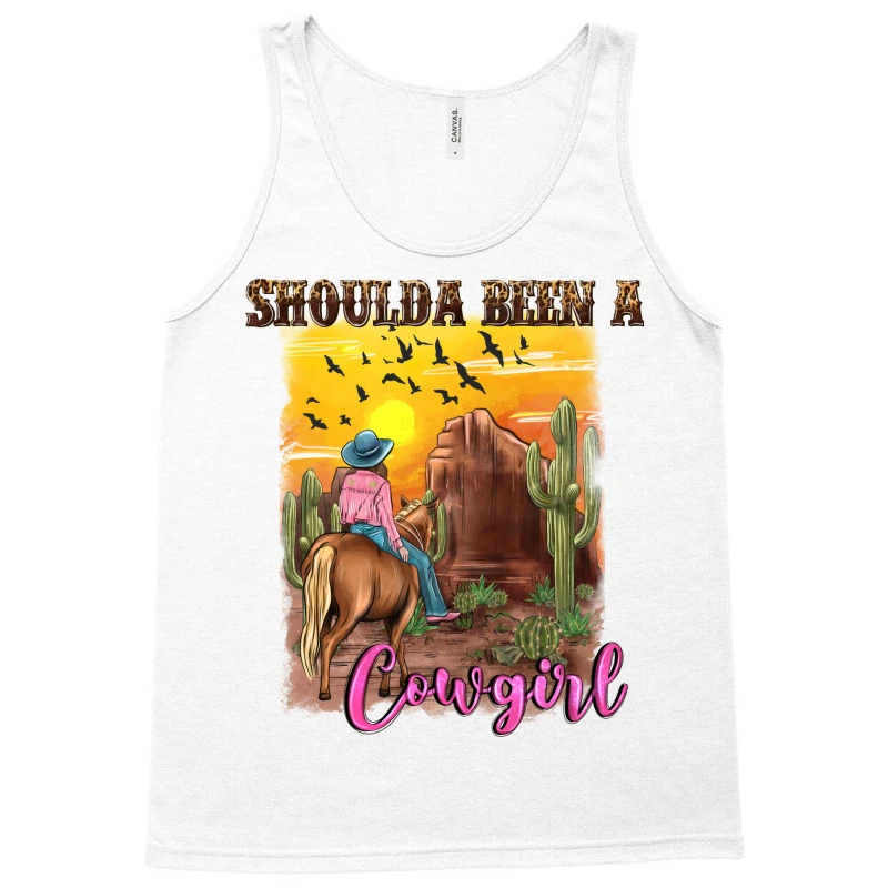 Shoulda Been A Cowgirl Tank Top 5 Shoulda Been A Cowgirl Tank Top - Image 3