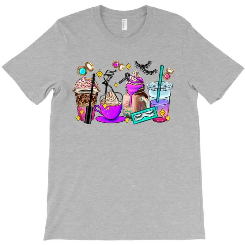 Lash Hustler Coffee Cups T-Shirt 5 Lash Hustler Coffee Cups T-Shirt - Image 3