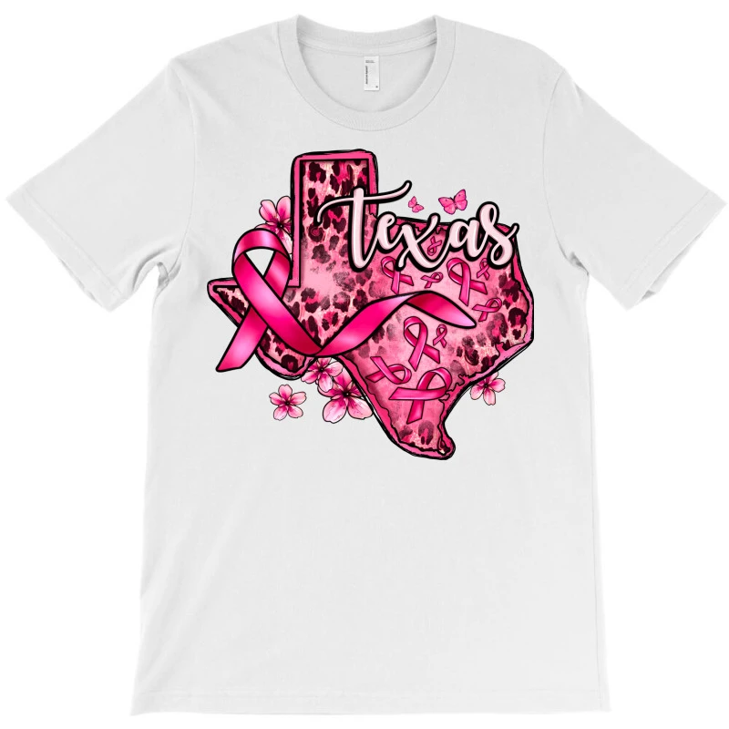 Cancer Awareness Ribbon Texas Map T-Shirt 5 Cancer Awareness Ribbon Texas Map T-Shirt - Image 3