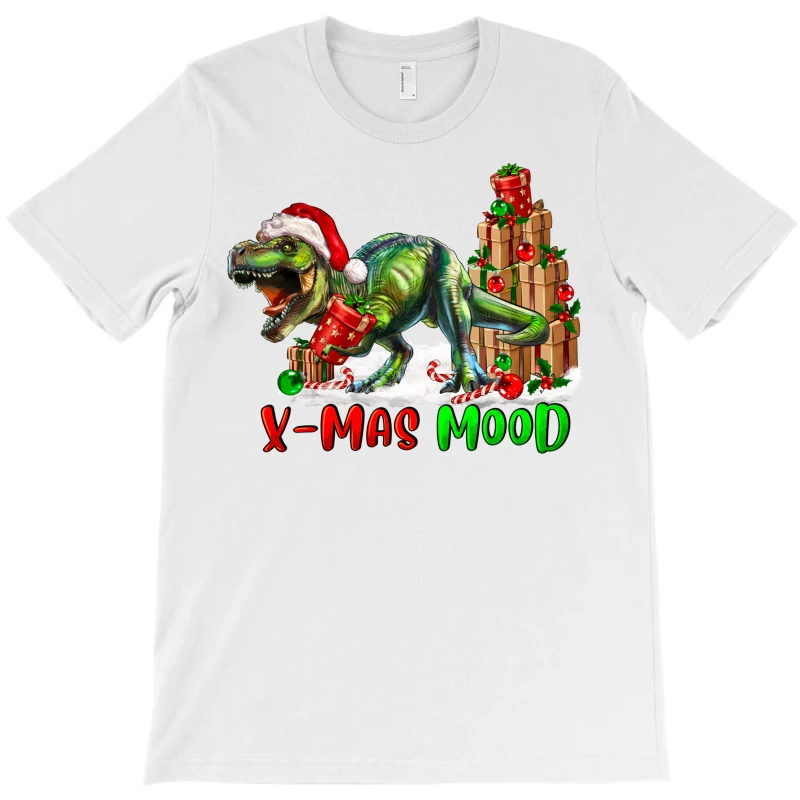T- Rex X-Mas Mood T-Shirt 5 T- Rex X-Mas Mood T-Shirt - Image 3