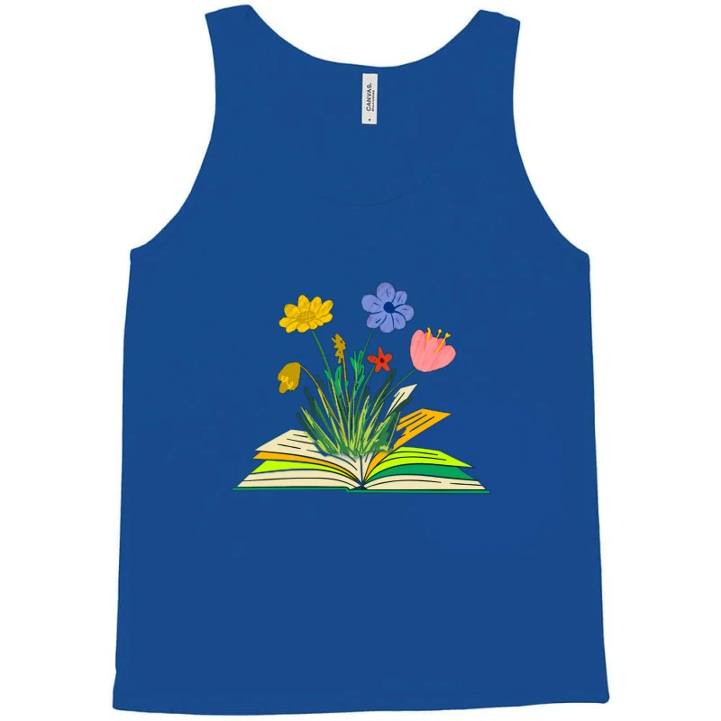 Flowers Growing From Book Unique Tank Top 5 Flowers Growing From Book Unique Tank Top - Image 3
