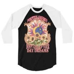Positive Energy Don't Give Up Your Day 3/4 Sleeve Shirt -Rugged Roots Store pd.2526896255.33.25099491.s3.1 front black and white ffffff none x0.5y0 149 800x800 1