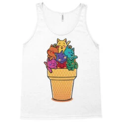 Rainbow Cats Icecream Tank Top -Rugged Roots Store pd.2526943923.30.25085323.s3.1 front white ffffff none x33.5y0 113 800x800 1