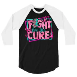 Fight For The Cure 3/4 Sleeve Shirt -Rugged Roots Store pd.2526959402.33.25097409.s3.1 front black and white ffffff none x0y0 150 800x800 1