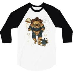 Scuba Diver Universe 3/4 Sleeve Shirt 9 Scuba Diver Universe 3/4 Sleeve Shirt -Rugged Roots Store pd.2526961323.33.25089802.s3.1 front white and black ffffff none x0y0 150 800x800 1