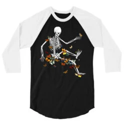 Skeleton Flowting On Space Butterflies 3/4 Sleeve Shirt 9 Skeleton Flowting On Space Butterflies 3/4 Sleeve Shirt -Rugged Roots Store pd.2526963237.33.25089846.s3.1 front black and white ffffff none x0y0 150 800x800 1