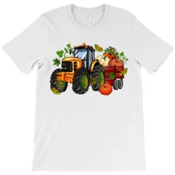 Fall Tractor With Pumpkin T-Shirt 9 Fall Tractor With Pumpkin T-Shirt -Rugged Roots Store pd.2526974042.24.25097189.s3.1 front white ffffff none x0y17 180 800x800 1