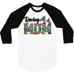 Racing Mom 3/4 Sleeve Shirt 9 Racing Mom 3/4 Sleeve Shirt -Rugged Roots Store pd.2526993842.33.25100835.s3.1 front white and black ffffff none x0y0 150 800x800 1
