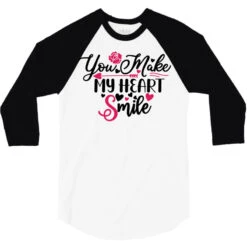 You Make My Heart Smile Happy Valentine S Day Roma 3/4 Sleeve Shirt 9 You Make My Heart Smile Happy Valentine S Day Roma 3/4 Sleeve Shirt -Rugged Roots Store pd.2527011620.33.25087394.s3.1 front white and black ffffff none x0y0 150 800x800 1