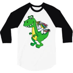 Unicorn Riding T Rex Dinosaur Boys Girls Kids (2) 3/4 Sleeve Shirt 9 Unicorn Riding T Rex Dinosaur Boys Girls Kids (2) 3/4 Sleeve Shirt -Rugged Roots Store pd.2527013414.33.25089417.s3.1 front white and black ffffff none x0y0 150 800x800 1