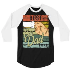 Vintage Best Cat Dad Ever Cat Lover (2) 3/4 Sleeve Shirt -Rugged Roots Store pd.2527014188.33.25088478.s3.1 front black and white ffffff none x0y0 150 800x800 1