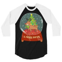 Snow Globe Reindeer Christmas Tree Believe Rudolph 3/4 Sleeve Shirt 8 Snow Globe Reindeer Christmas Tree Believe Rudolph 3/4 Sleeve Shirt -Rugged Roots Store pd.2527022154.33.25094023.s3.1 front black and white ffffff none x0y0 150 800x800 1