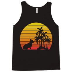 Retro Vintage Corgi Sunset Palm Trees Beach Silhou Tank Top -Rugged Roots Store pd.2527028714.30.25097673.s3.1 front black ffffff none x0y0 180 800x800 1