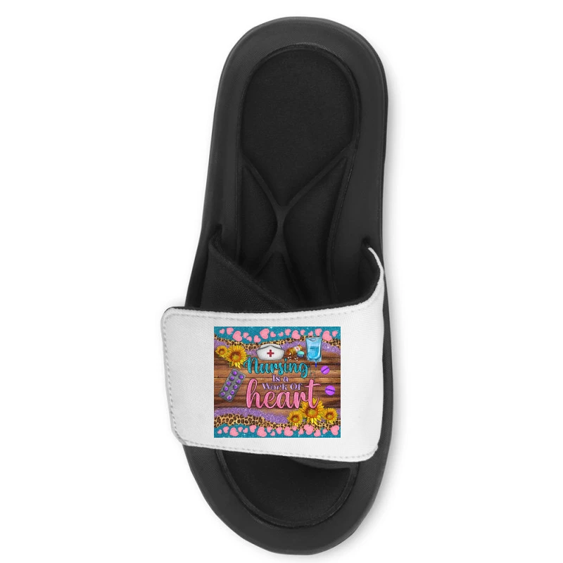 Western Nursing Is A Work Of Heart Slide Sandal 4 Western Nursing Is A Work Of Heart Slide Sandal - Image 2