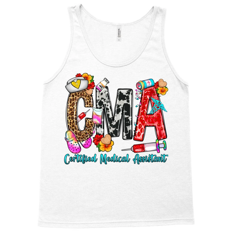 Summer CMA Certified Medical Assistant Tank Top 5 Summer CMA Certified Medical Assistant Tank Top - Image 3