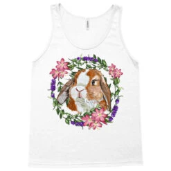 Bunny Face With Floral Wreath Tank Top -Rugged Roots Store pd.2527066643.30.25102088.s3.1 front white ffffff none x0y0 180 800x800 1