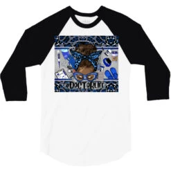 Afro Messy Bun Doctor Life Navy Blue Gray 3/4 Sleeve Shirt -Rugged Roots Store pd.2527105175.33.25097369.s3.1 front white and black ffffff none x0y0 150 800x800 1