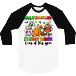 Hallothanksmas It's The Most Wonderful Time 3/4 Sleeve Shirt 9 Hallothanksmas It's The Most Wonderful Time 3/4 Sleeve Shirt -Rugged Roots Store pd.2527114031.33.25102484.s3.1 front white and black ffffff none x0y0 150 800x800 1