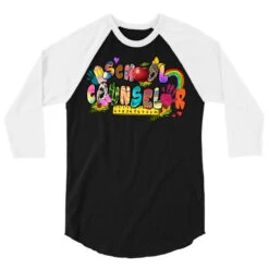 School Counselor 3/4 Sleeve Shirt -Rugged Roots Store pd.2527115662.33.25102516.s3.1 front black and white ffffff none x0y0 150 800x800 1