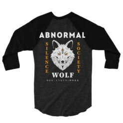 Abnormal Wolf 3/4 Sleeve Shirt -Rugged Roots Store pd.2527137442.33.25102694.s3.1 back black heather black ffffff none x0y8.5 150 800x800 1