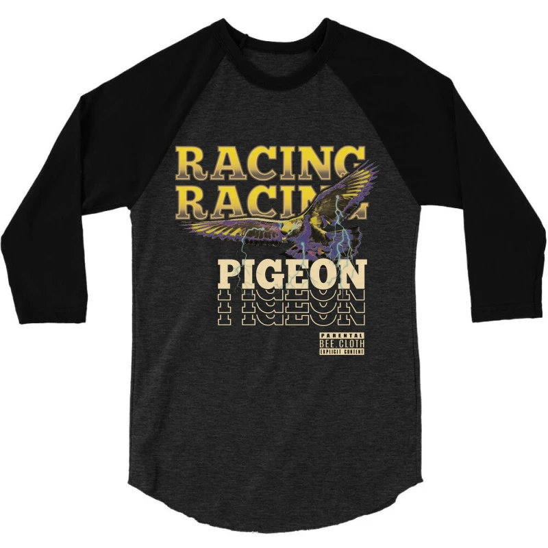 Racing Pigeon 3/4 Sleeve Shirt 5 Racing Pigeon 3/4 Sleeve Shirt - Image 3