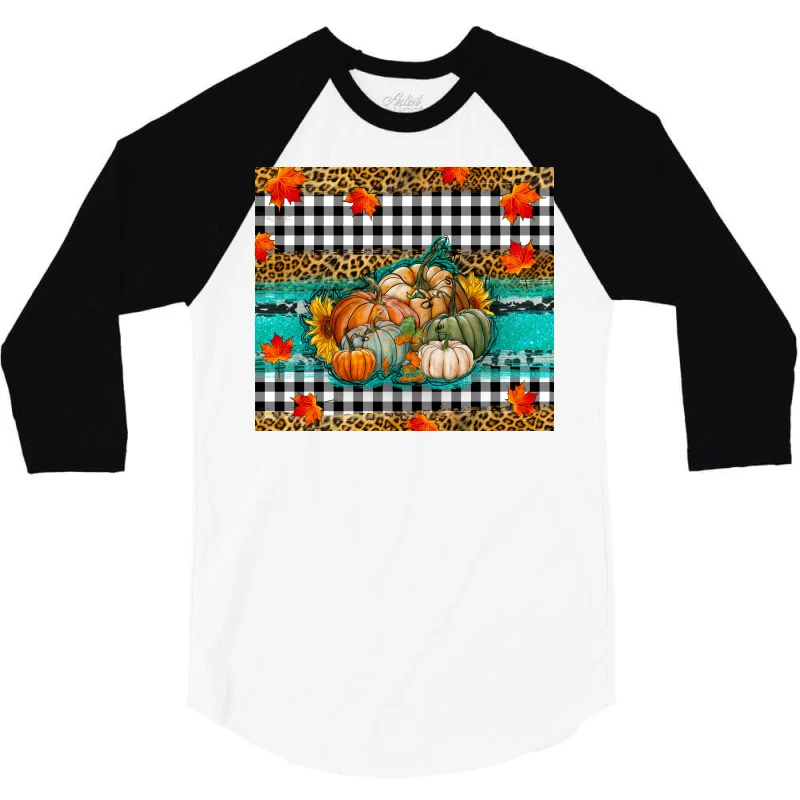 Fall Pumpkins 3/4 Sleeve Shirt 5 Fall Pumpkins 3/4 Sleeve Shirt - Image 3